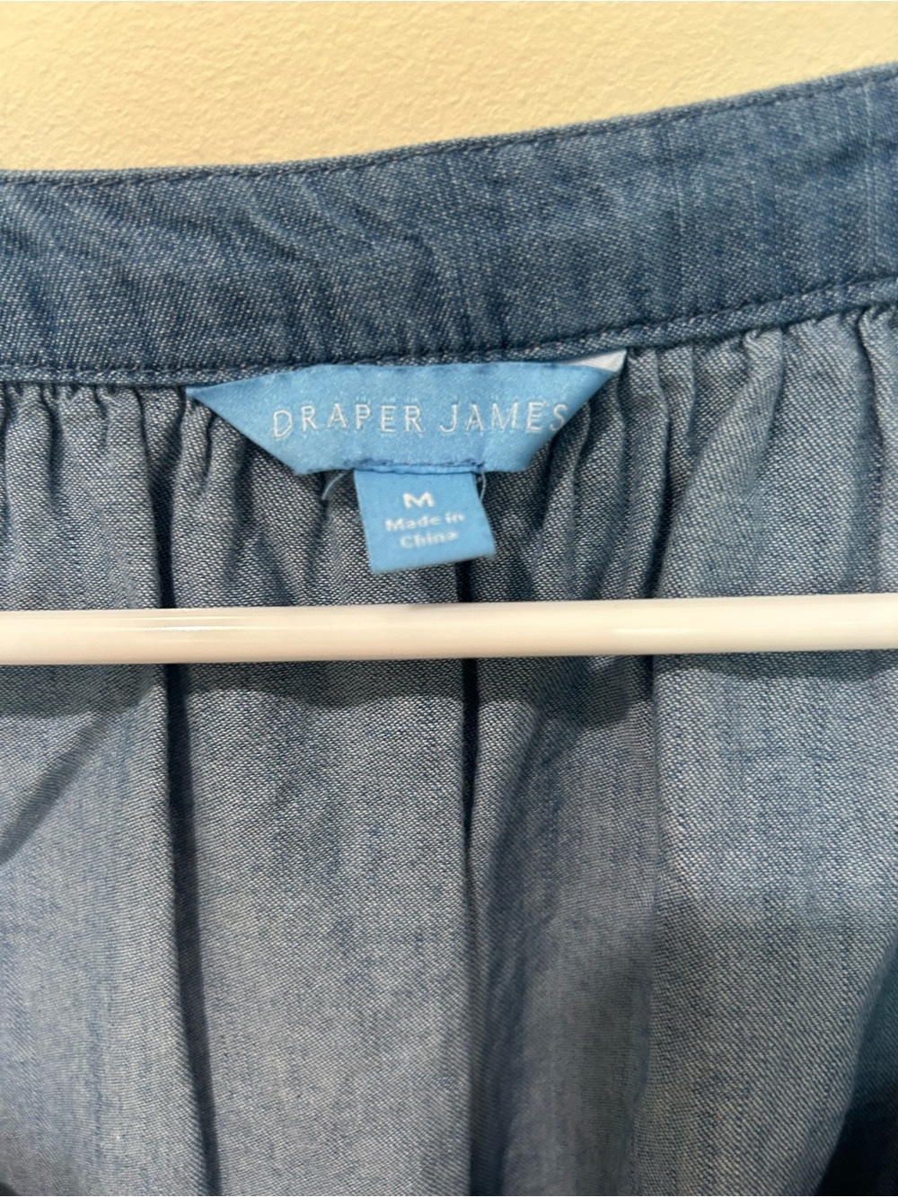 Smocked Square-Neck Flutter Sleeve Top in Light Blue - Picture 6 of 7